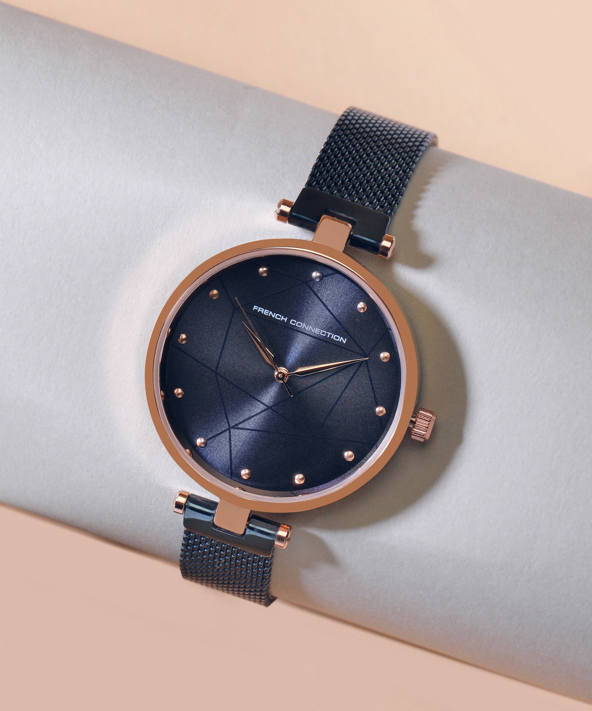 French Connection Analog Blue Dial Womens Watch-FCN00028C