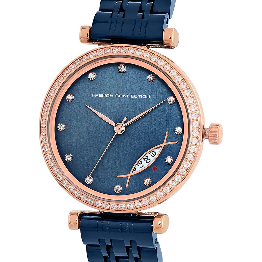 French Connection Spring-Summer 2021 Analog Blue Dial Women's Watch-FCP26UM