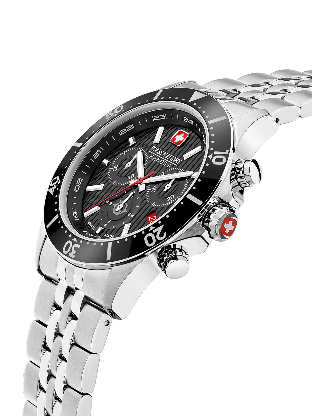 Swiss Military Hanowa SMWGI2100701 - Flagship X Chrono Swiss Made Black Watch For Men