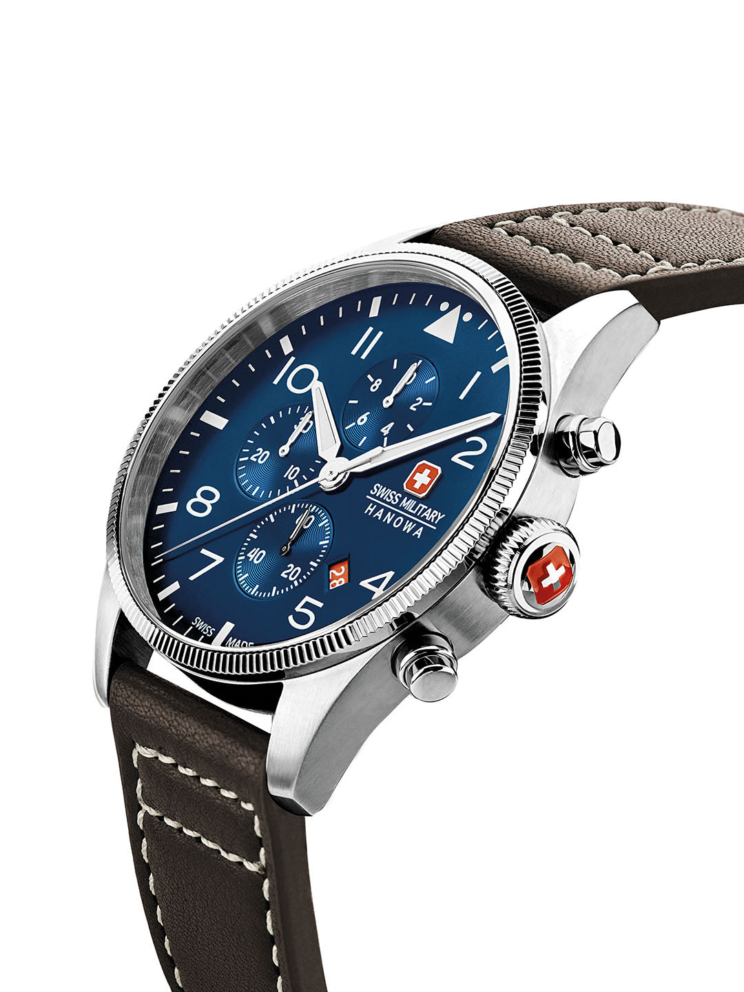 Swiss Military Hanowa SMWGC0000402 - Thunderbolt Chrono Swiss Made Blue Watch For Men