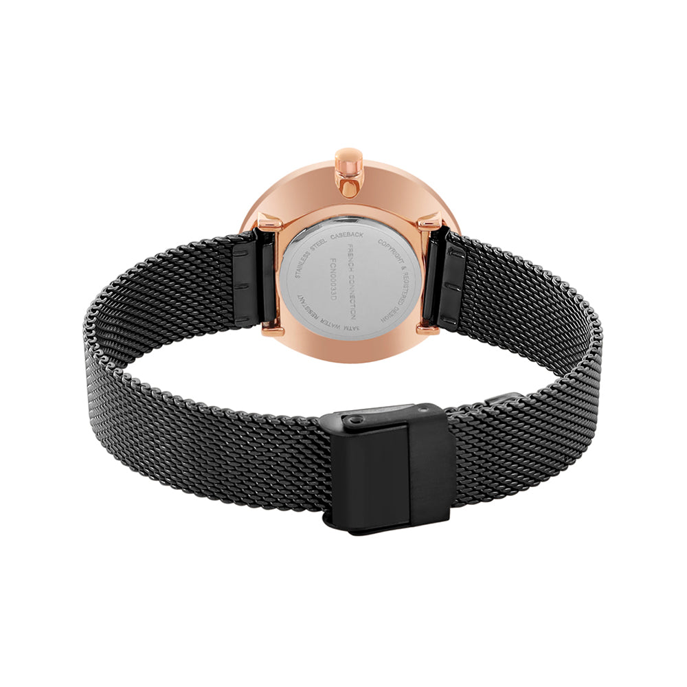 French Connection Analog Black Dial Women's Watch-FCN00033D