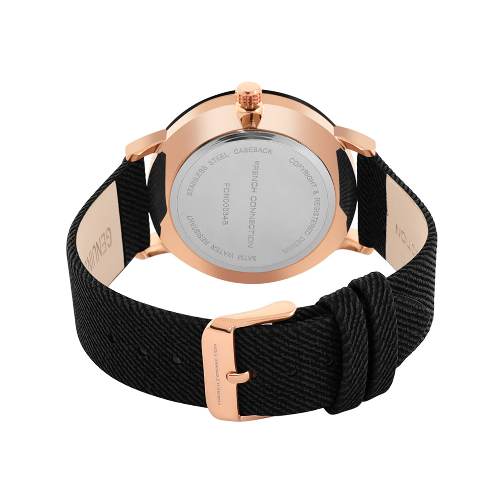 French Connection Analog Black Dial Men's Watch-FCN00034B