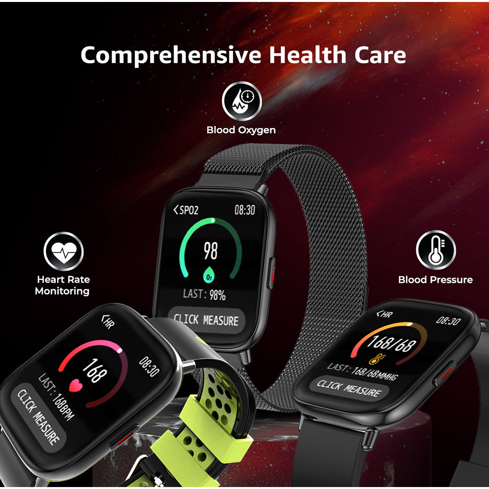 FCUK Fit Pro Full touch Bluetooth Calling Black Smart watch-FCUK009D