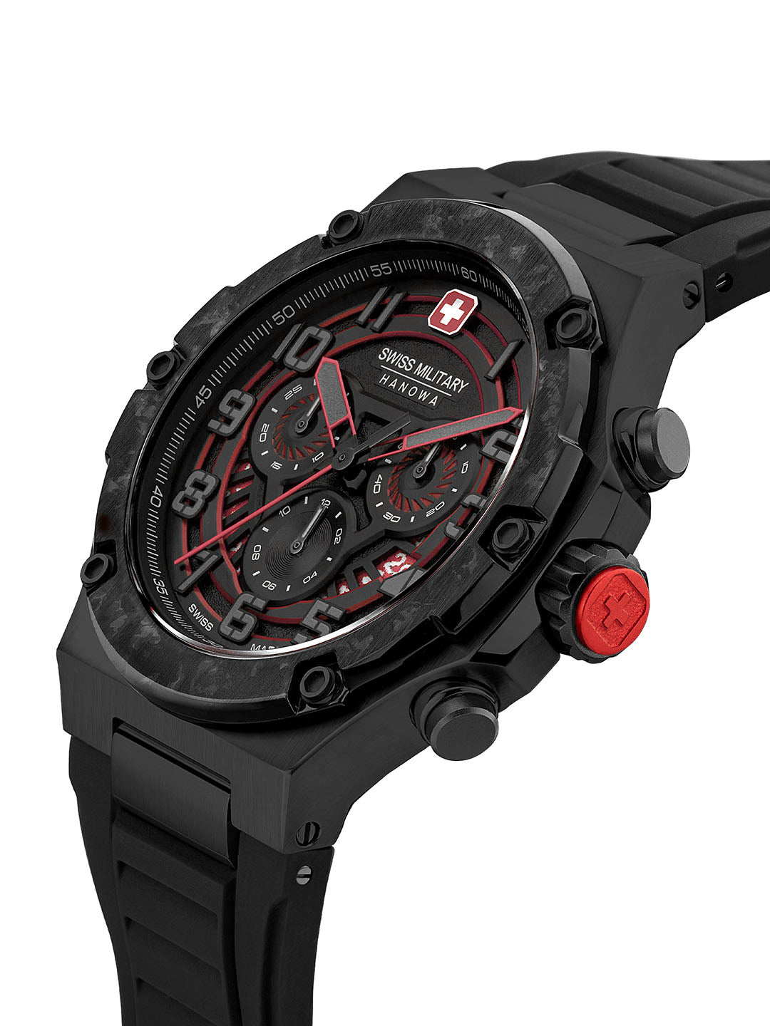 Swiss Military Hanowa SMWGO0000630 - Mission Xfor 01 Swiss Made Black Watch For Men