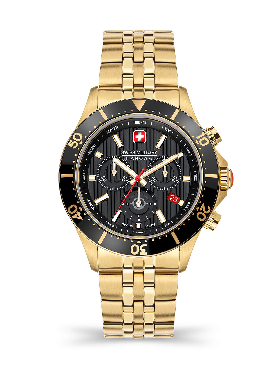 Swiss Military Hanowa SMWGI2100710 - Flagship X Chrono Swiss Made Black Watch For Men