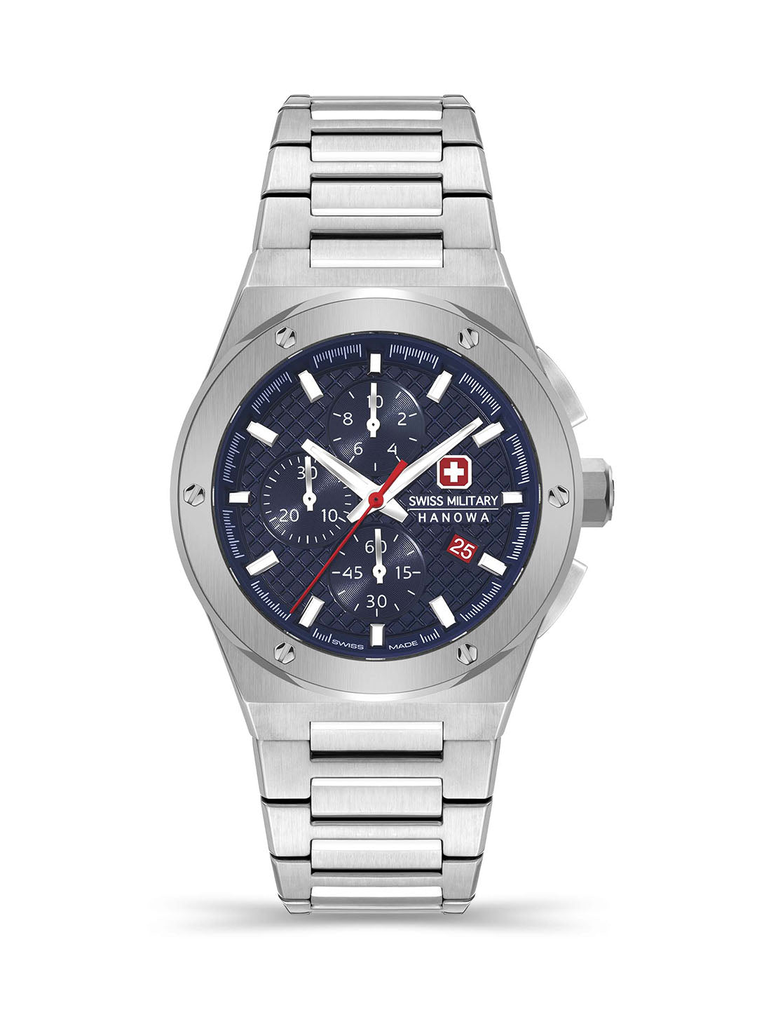 Swiss Military Hanowa SMWGI2101702 - Sidewinder Chrono Swiss Made Blue Watch For Men