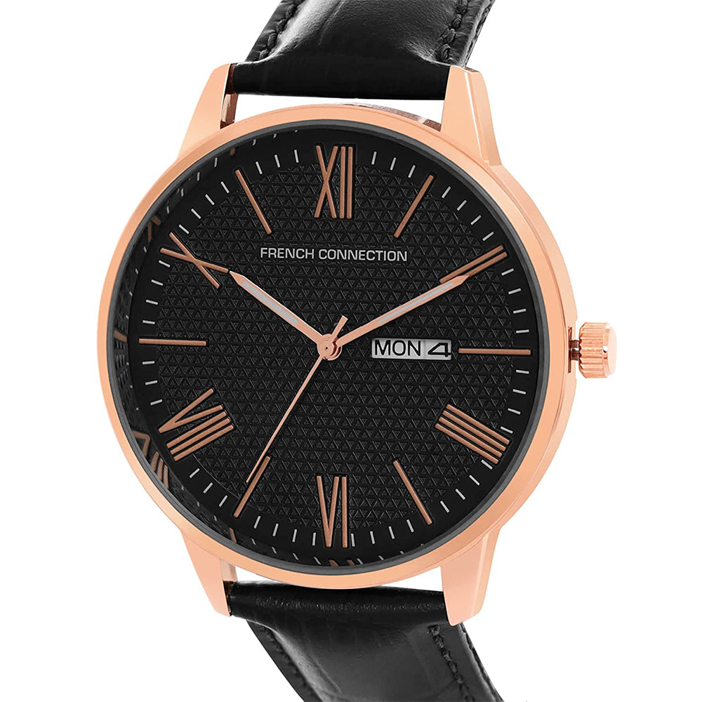 French Connection Analog Black Dial Men's Watch FCL25-B