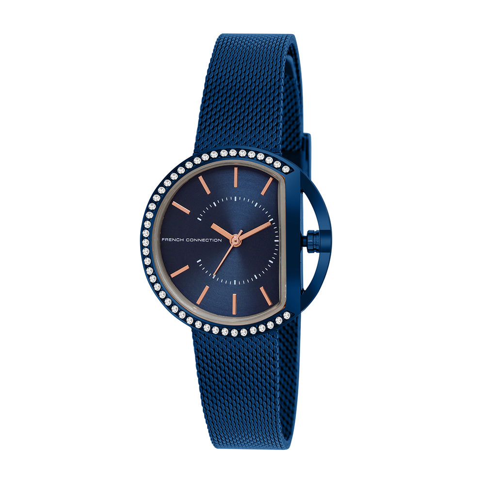 French Connection Analog Blue Dial Women's Watch-FCN00031E