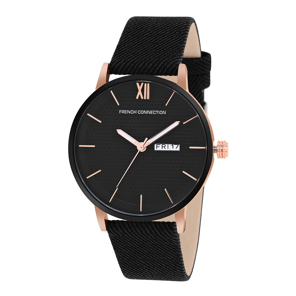 French Connection Analog Black Dial Men's Watch-FCN00034B