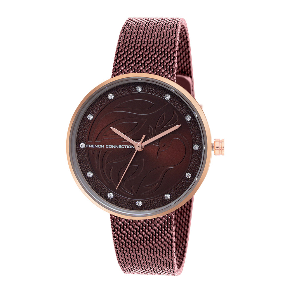 French Connection Analog Brown Dial Women's Watch-FCN00038F