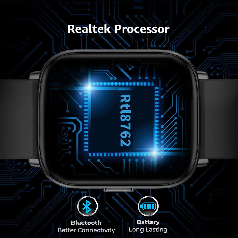 FCUK Fit Pro Full touch Bluetooth Calling Black Smart watch-FCUK009B