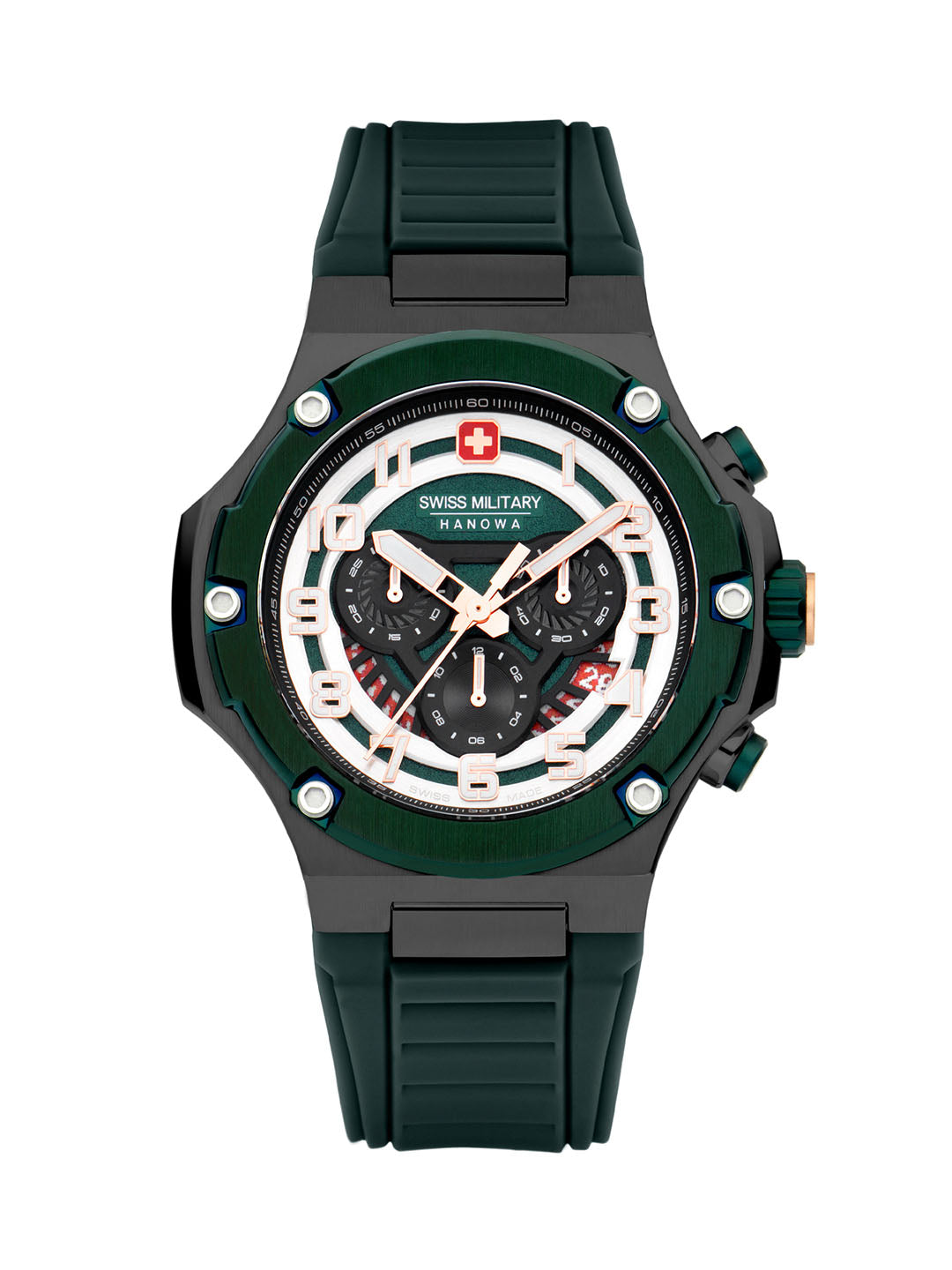 Swiss Military Hanowa SMWGO0000640 - Mission Xfor 01 Swiss Made Green Watch For Men