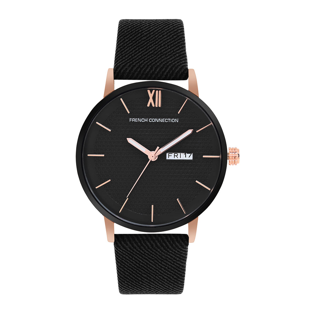 French Connection Analog Black Dial Men's Watch-FCN00034B