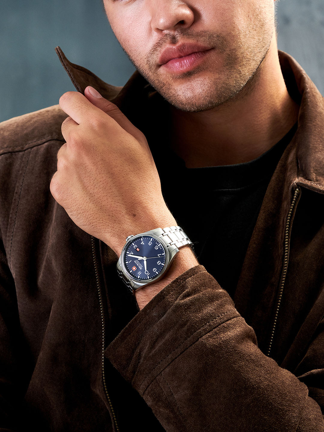 Swiss Military Hanowa SMWGH0000802 - Thunderbolt Swiss Made Blue Watch For Men