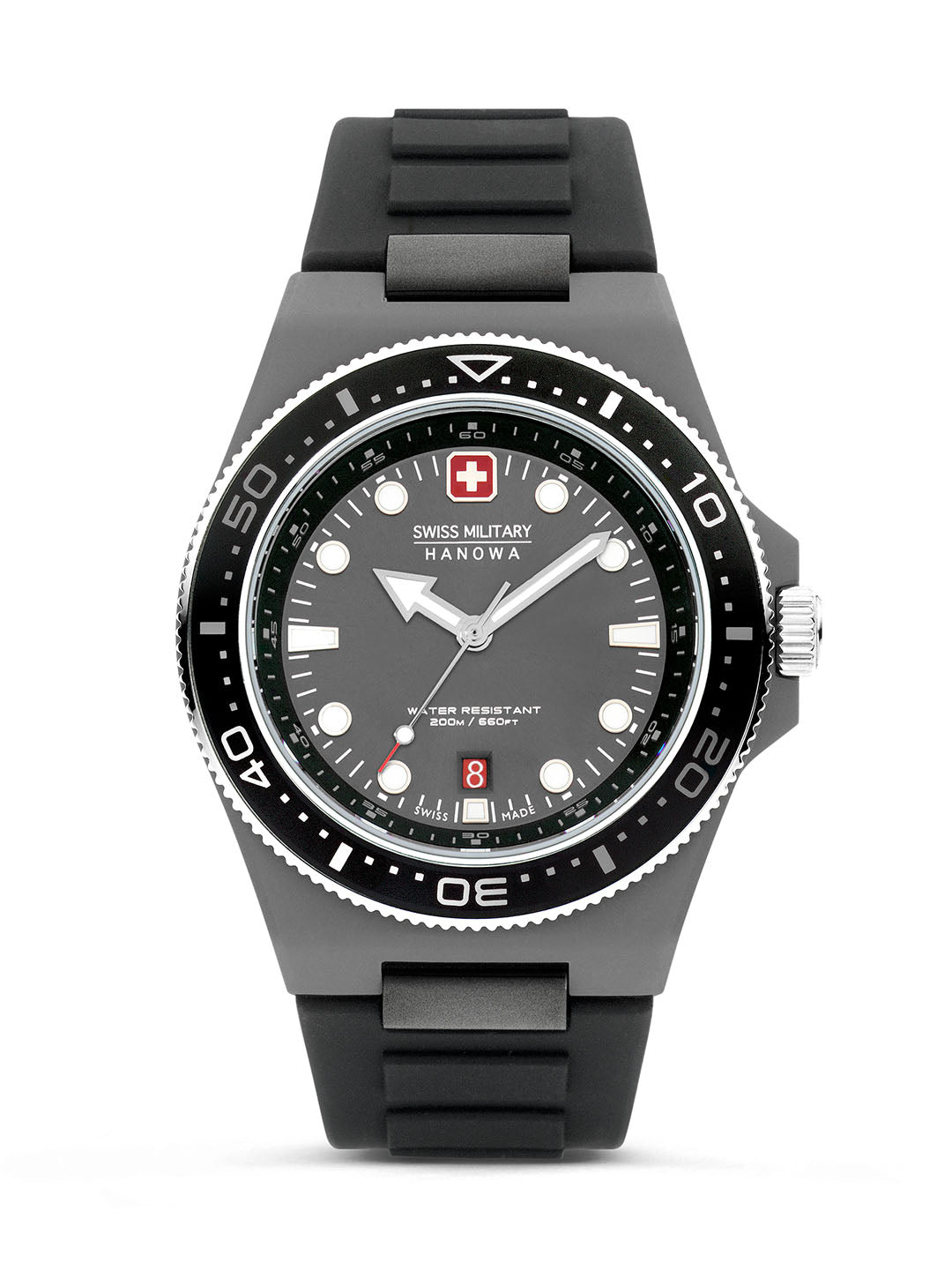Swiss Military Hanowa SMWGN0001182 - Ocean Pioneer Swiss Made Grey Watch For Men