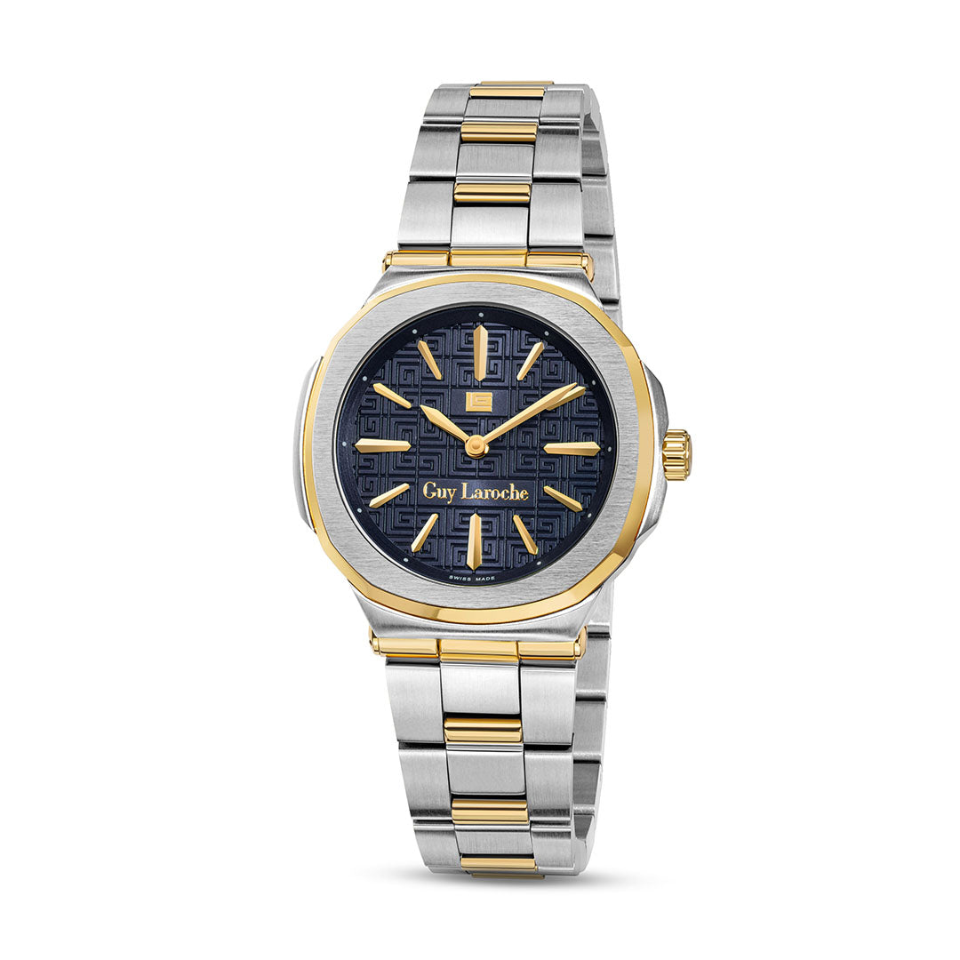 Guy Laroche Charlie 2 Hands Blue Round Dial SWISS MADE Watch for Women - GLWLG0000312