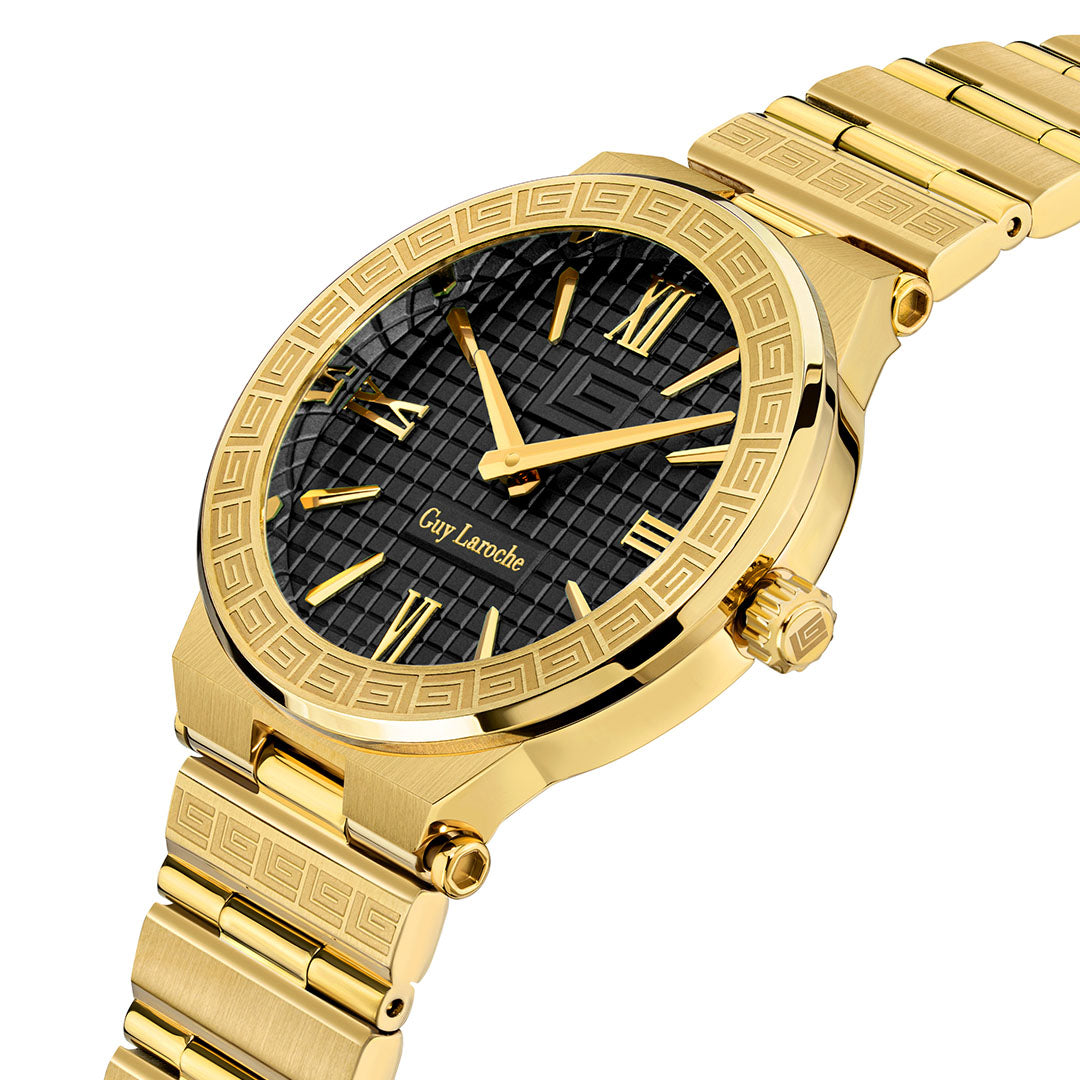 Guy Laroche Sacha 2 Hands Black Round Dial SWISS MADE Watch for Women - GLWLG0000414