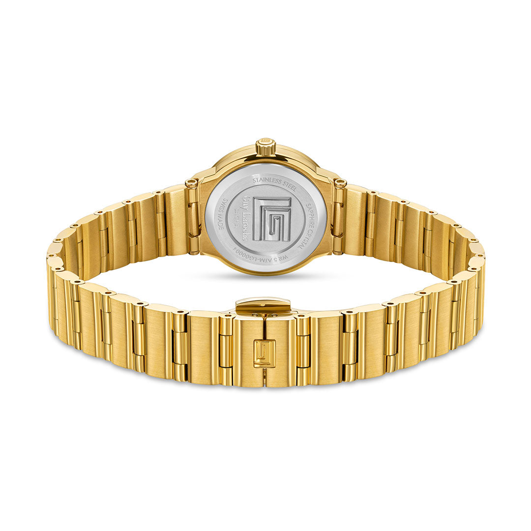 Guy Laroche Sacha 2 Hands Silver Round Dial SWISS MADE Watch for women - GLWLG0000418