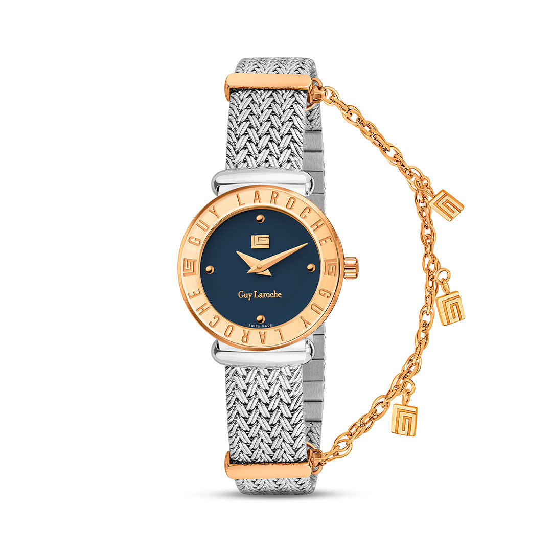 Guy Laroche Betty 2 HandsBlue Round Dial SWISS MADE Watch for Women - GLWLG0000913