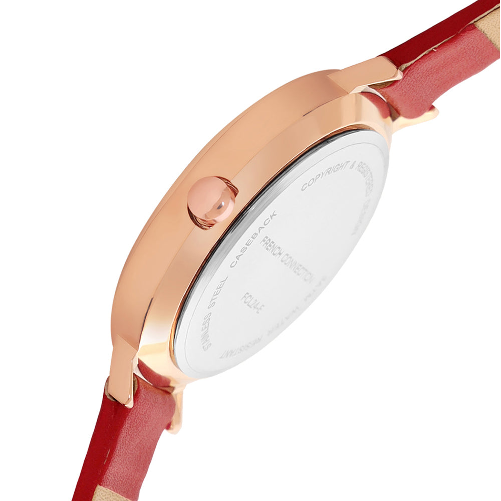 French Connection Women Red Analogue Watch - FCL24-E