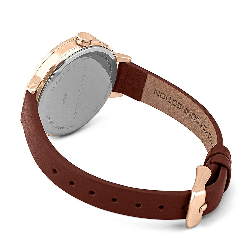 French Connection Analog Brown Dial Women's Watch-FC134T