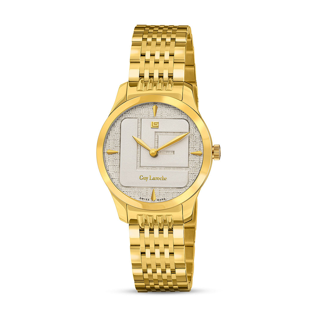 Guy Laroche Maxime 2 Hands White Round Dial SWISS MADE Watch for Women - GLWLG0001204