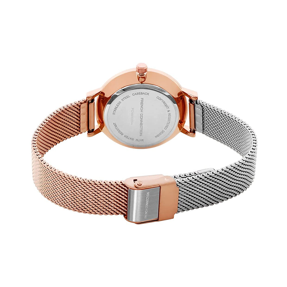 French Connection Analog Rose Gold Dial Women's Watch-FCN00020A