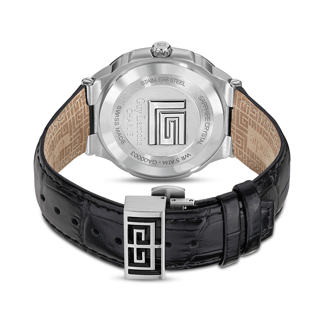 Guy Laroche Charlie 3 Hands Green Round Dial SWISS MADE Watch for Men - GLWGA0000315