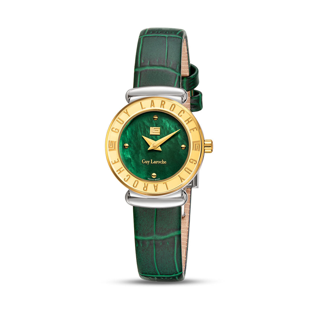 Guy Laroche Betty 2 Hands Green Round Dial SWISS MADE Watch for Women - GLWLA0000909