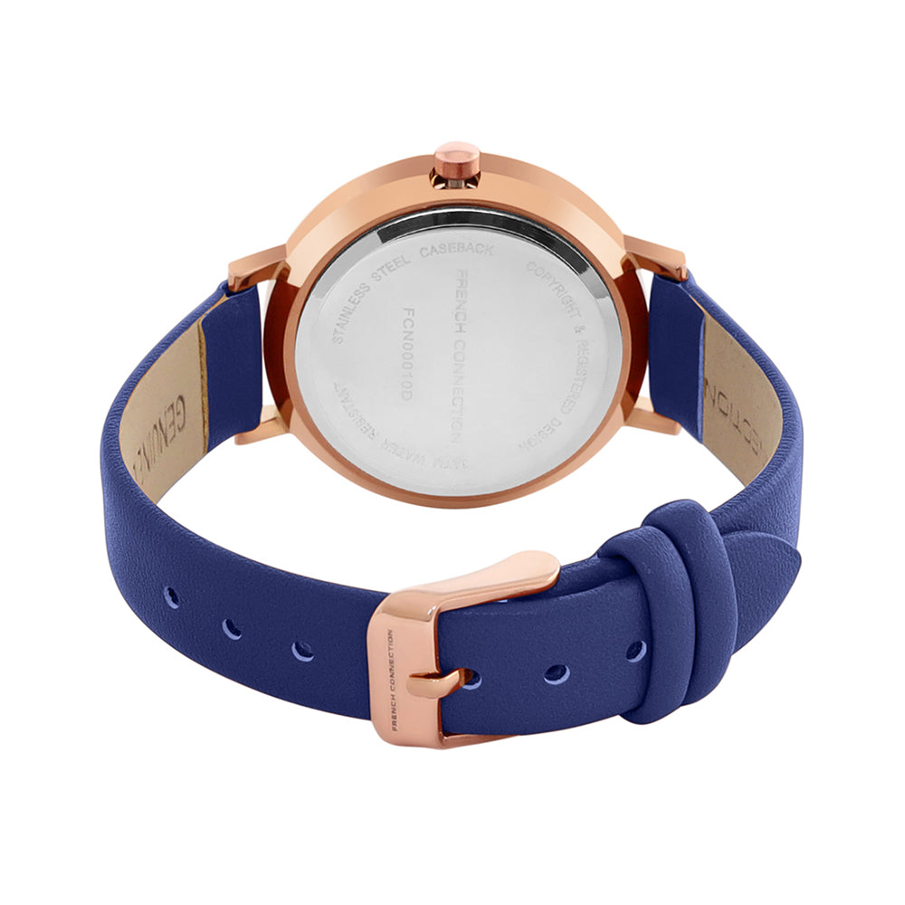 French Connection Analog Blue Dial Women's Watch-FCN00010D