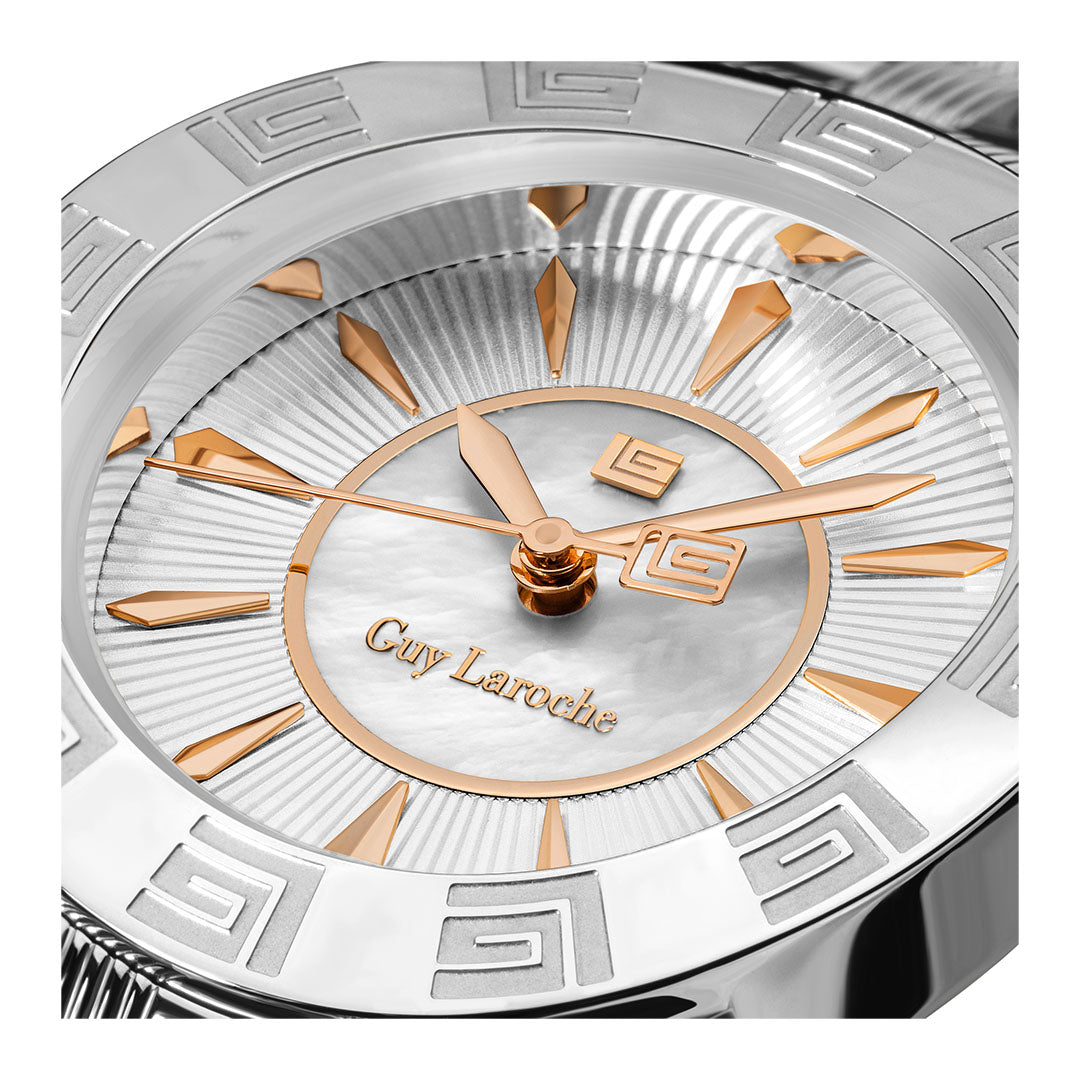 Guy Laroche Alex 3 Hands Round Dial White SWISS MADE Watch for Women - GLWLG0000123