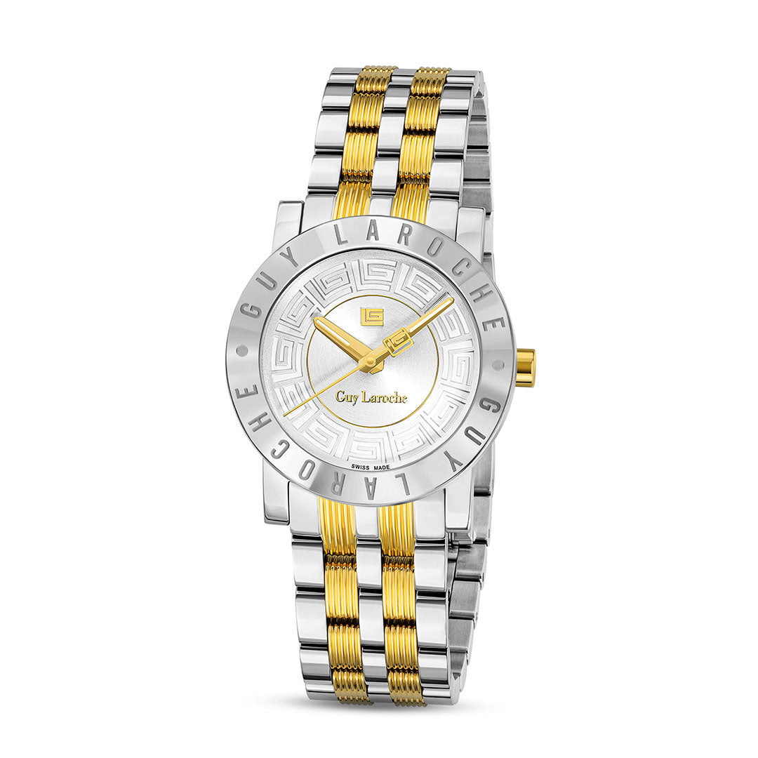 Guy Laroche Alex 3 Hands Silver Round Dial SWISS MADE Watch for Women - GLWLG0000125