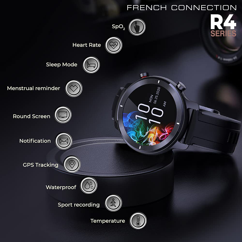 French Connection Rose Gold Mesh Unisex Smartwatch - R4-D