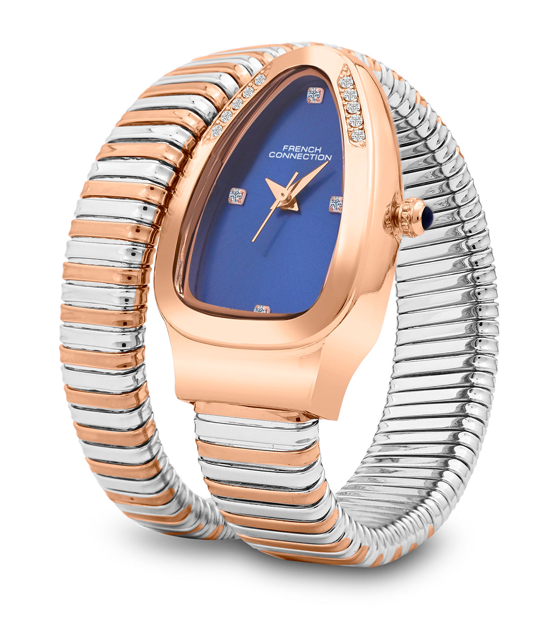 The Mystic Curve 2.0 Women’s Wrap Around Strap Analogue Watch | Blue Oval Dial Trendy Watch - FCN0132URTM