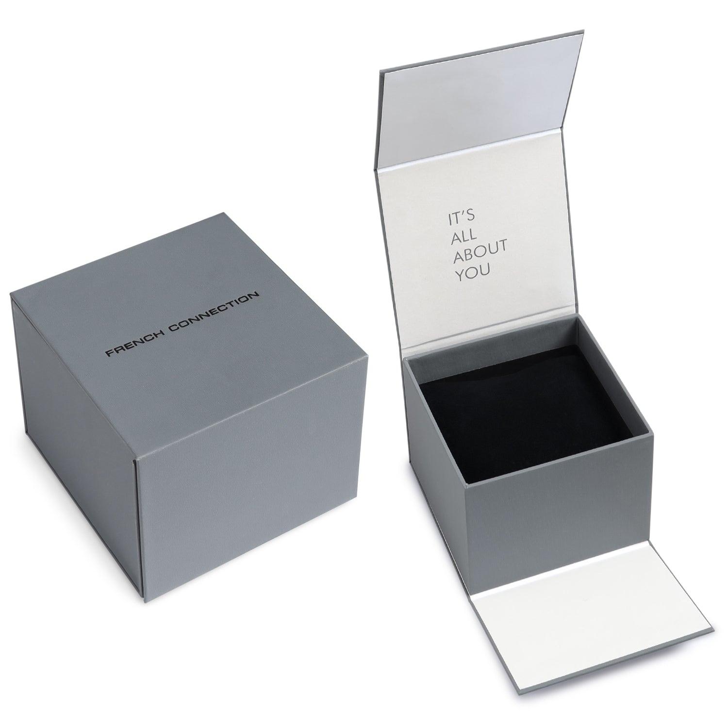 French Connection Silver Dial Multifunction Watch for Couple - FCN0113TM