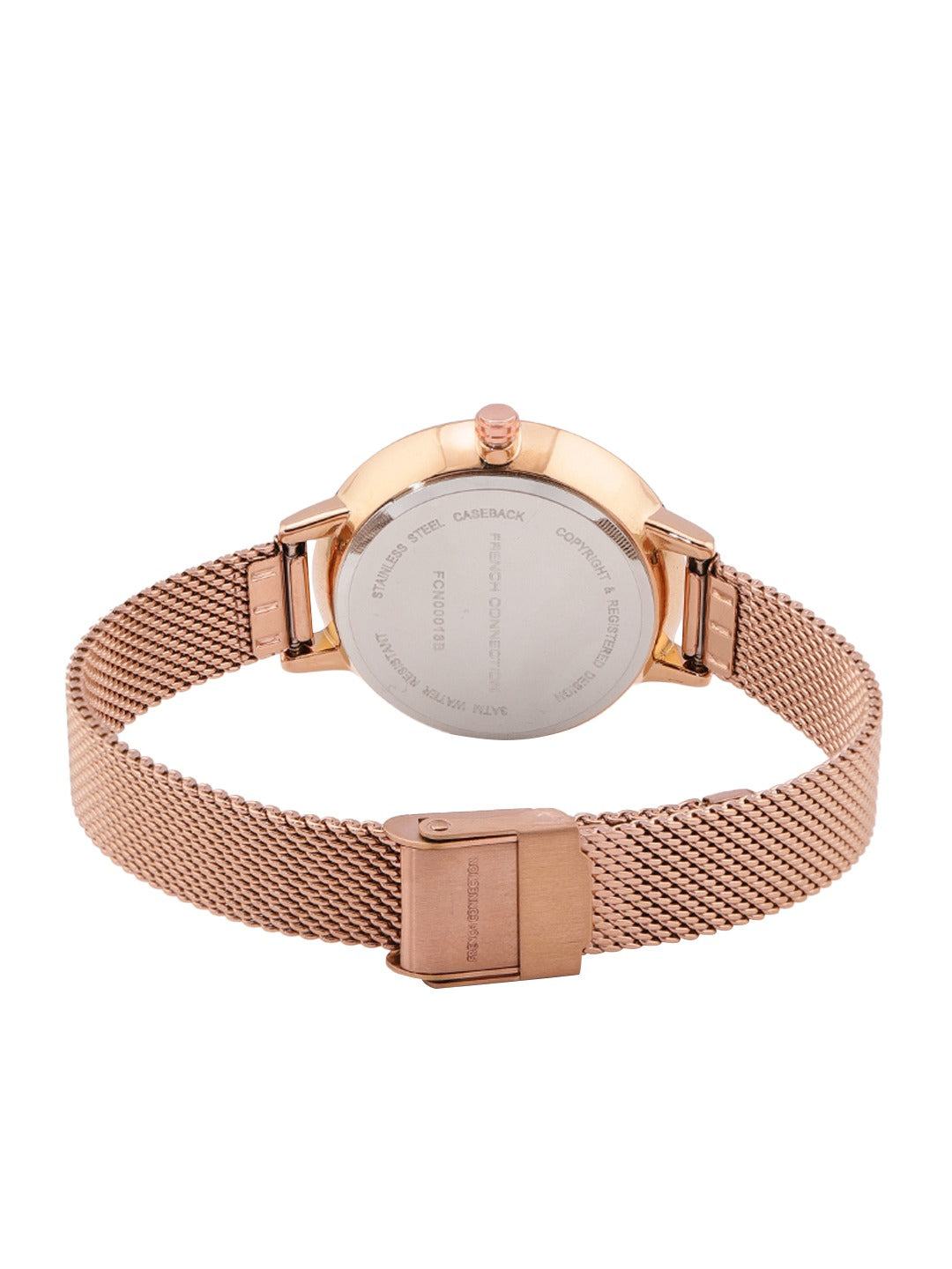 French Connection Analog Rose Gold Dial Women's Watch-FCN00018A