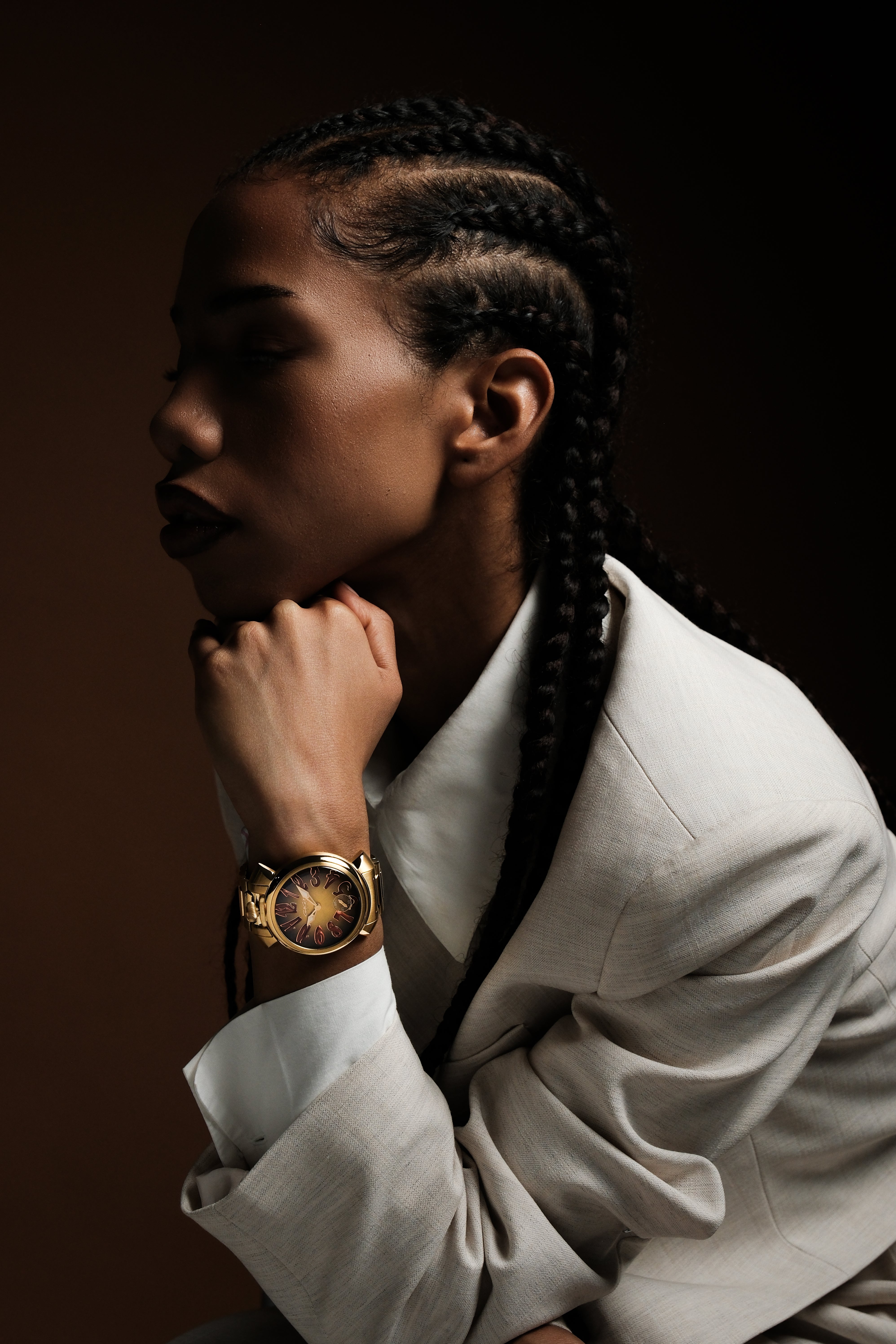 GaGà Milano Watch Manual Winding Mechanical 44mm Yellow Gold Swiss Made watch for Unisex - 4014MN01Y0STSY0