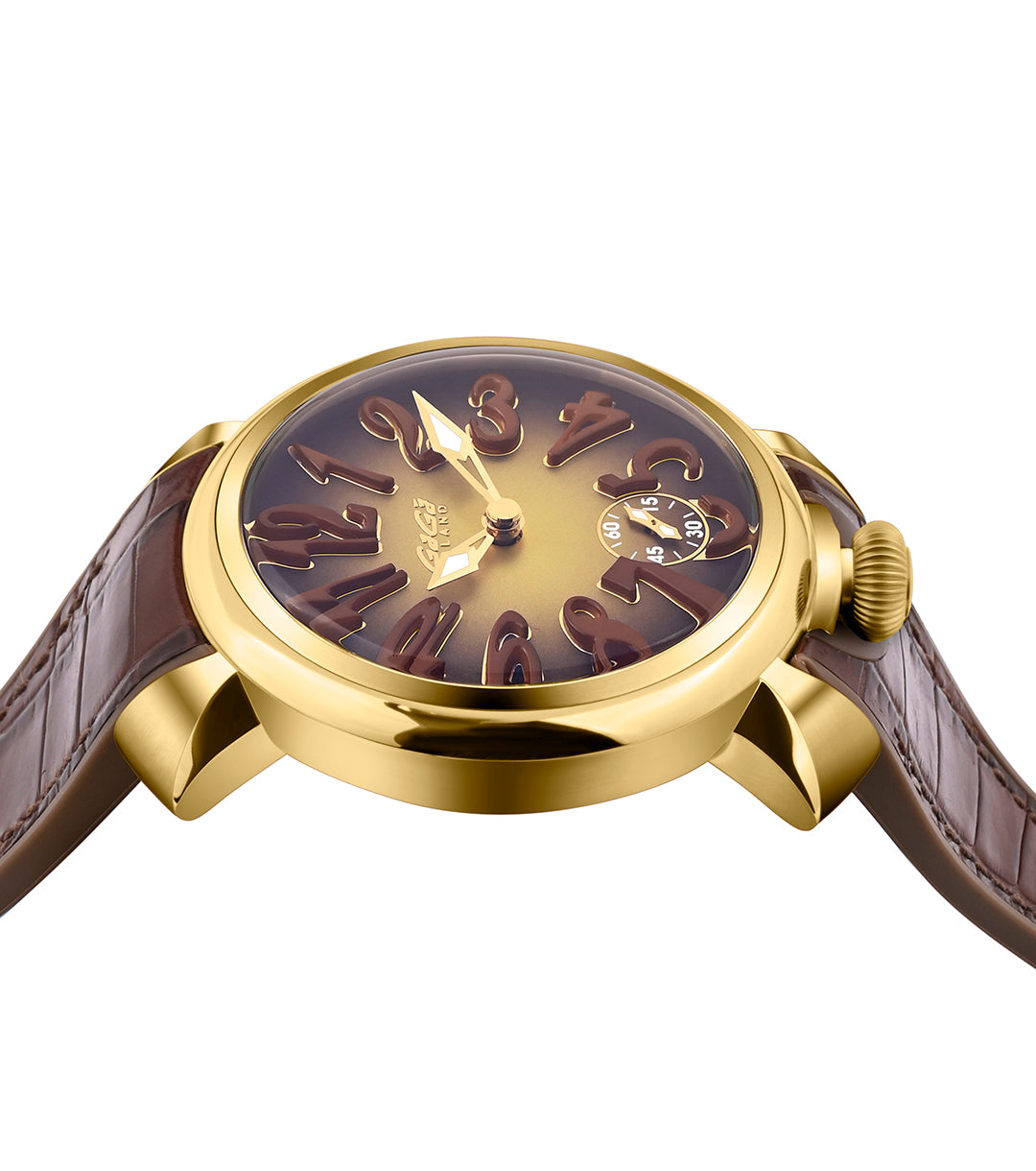 GaGà Milano Manual Winding Mechanical Movement Brown Dial - 4014MN01Y0YLBN0 Swiss Made watch for Unisex