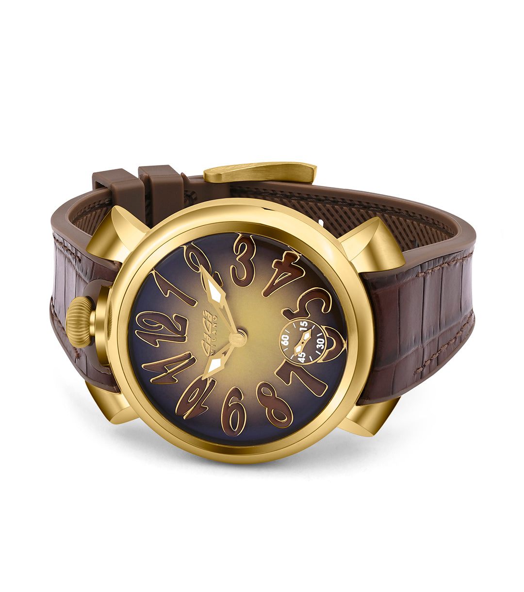 GaGà Milano Manual Winding Mechanical Movement Brown Dial - 4014MN01Y0YLBN0 Swiss Made watch for Unisex