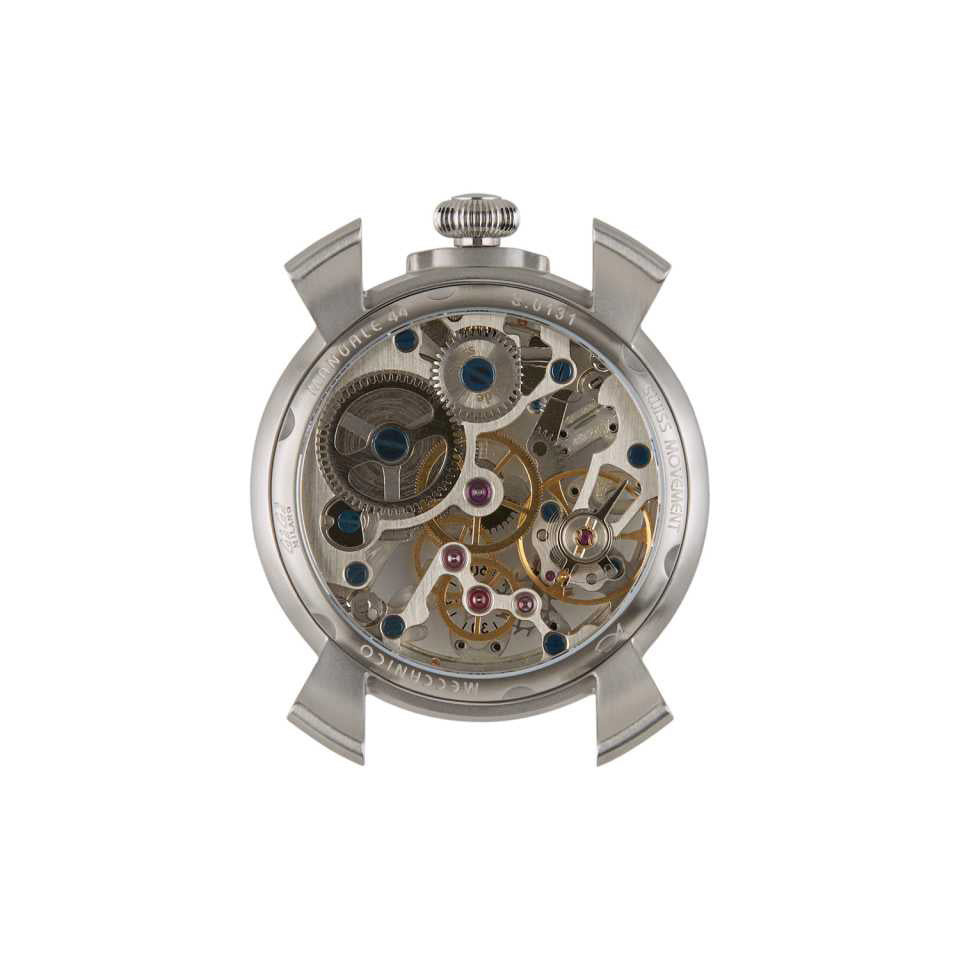 GaGà Milano Watch Manual Winding Mechanical 44mm Skeleton Dial Swiss Made watch for Unisex - 4310SK01S0STST0