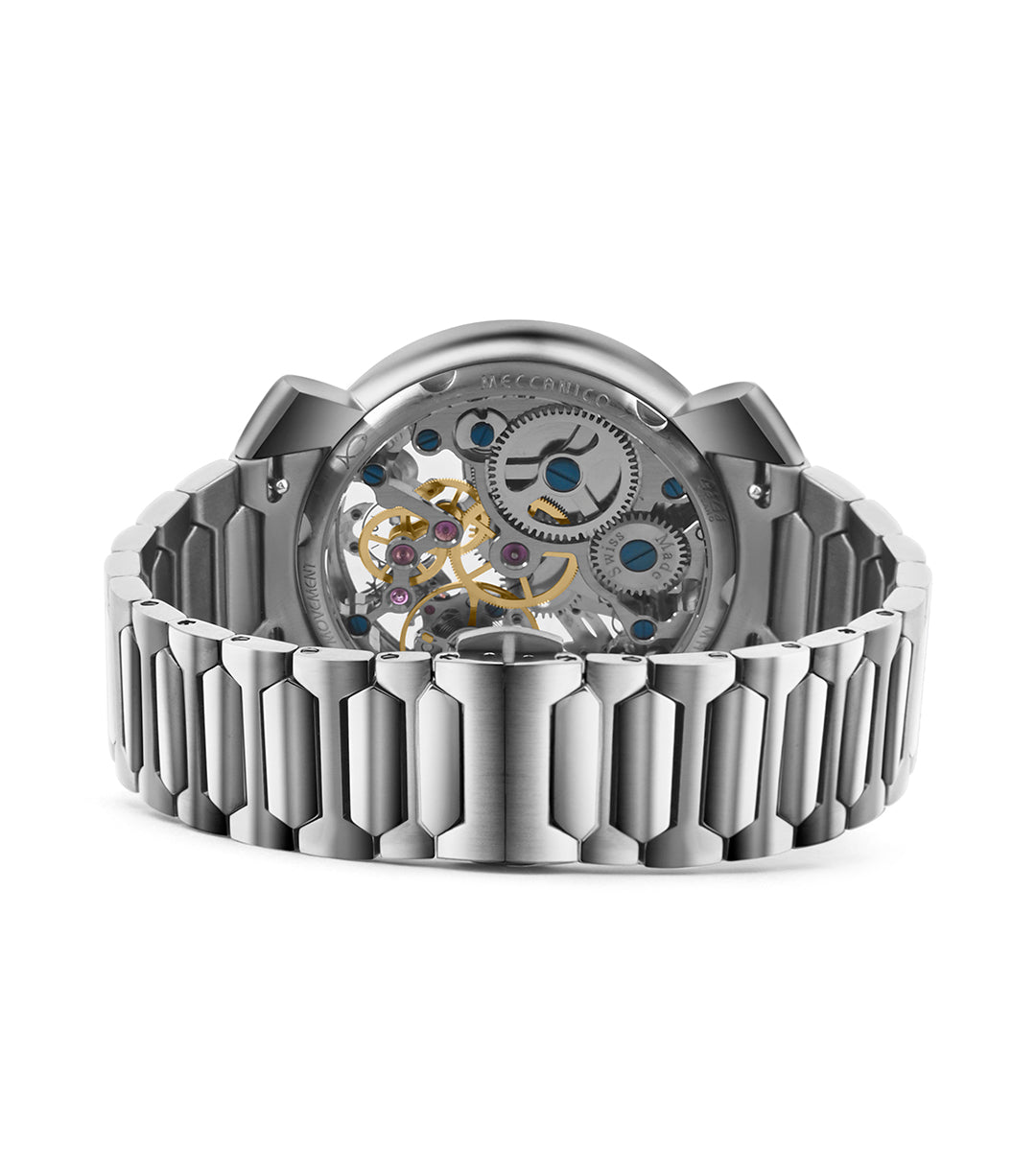 GaGà Milano Watch Manual Winding Mechanical 44mm Skeleton Dial Swiss Made watch for Unisex - 4310SK01S0STST0