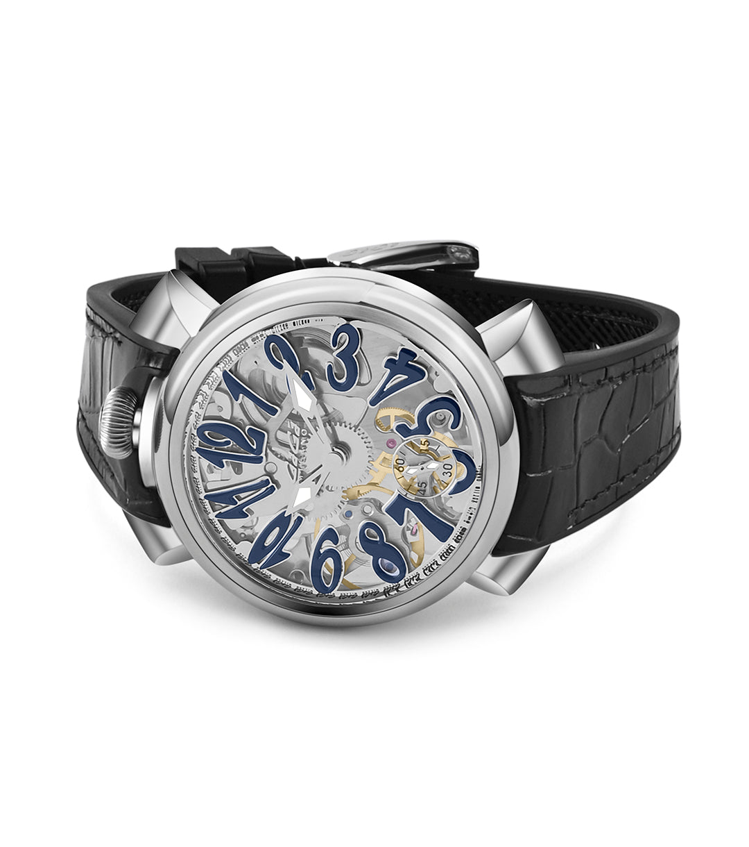 GaGà Milano Watch Manual Winding Mechanical 44mm Swiss Made watch for Unisex - 4310SK01S0YLBK0