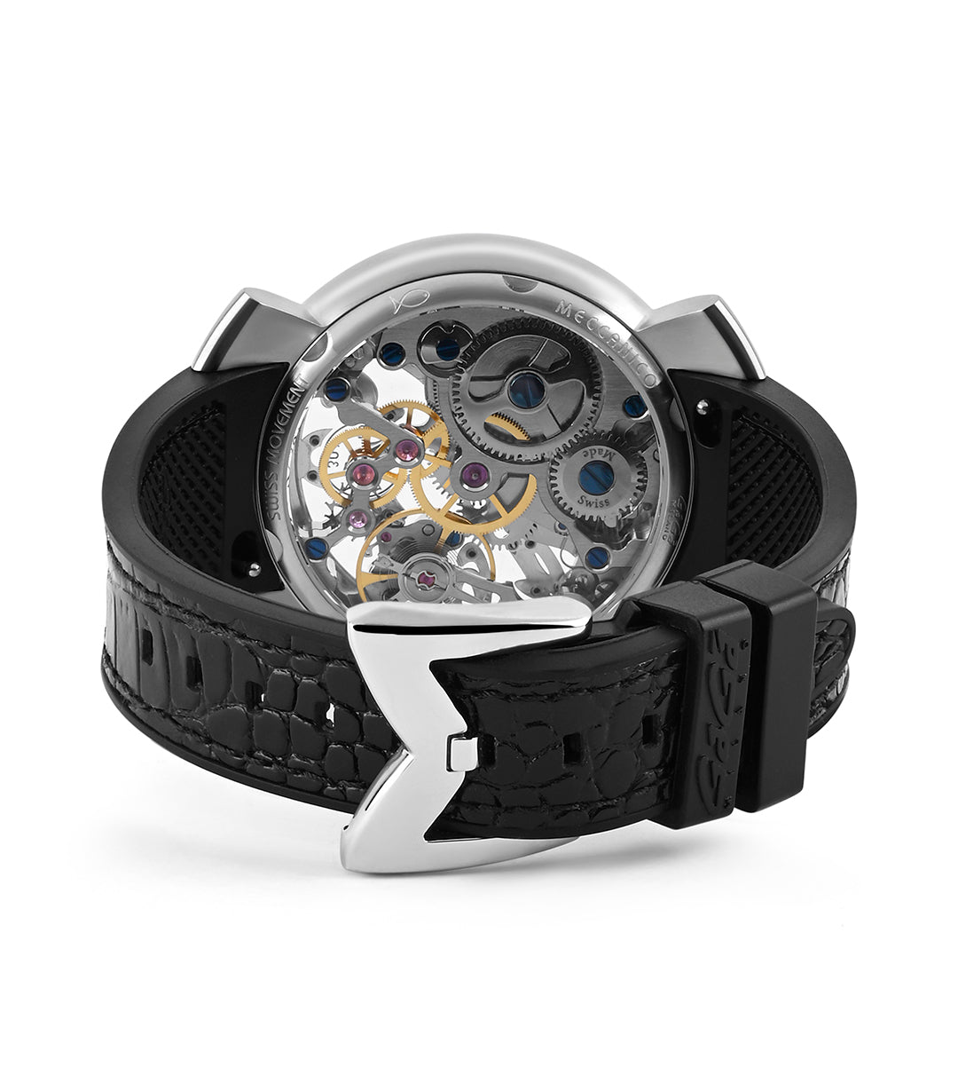 GaGà Milano Watch Manual Winding Mechanical 44mm Swiss Made watch for Unisex - 4310SK01S0YLBK0