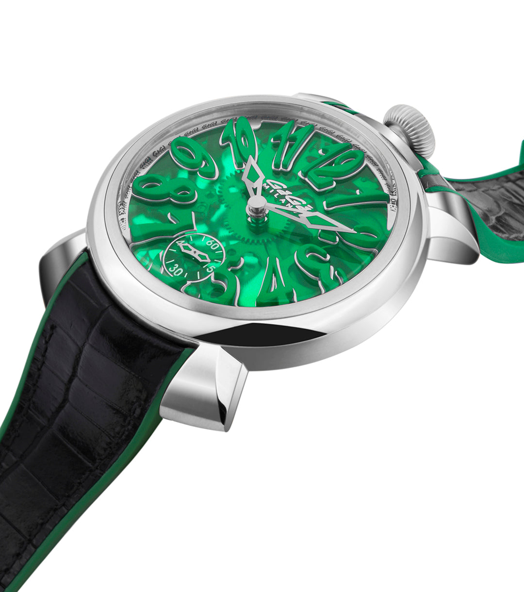 GaGà Milano Manual Winding Mechanical Movement Green Dial - 4310SK02S0YLGB0 Swiss Made watch for Unisex