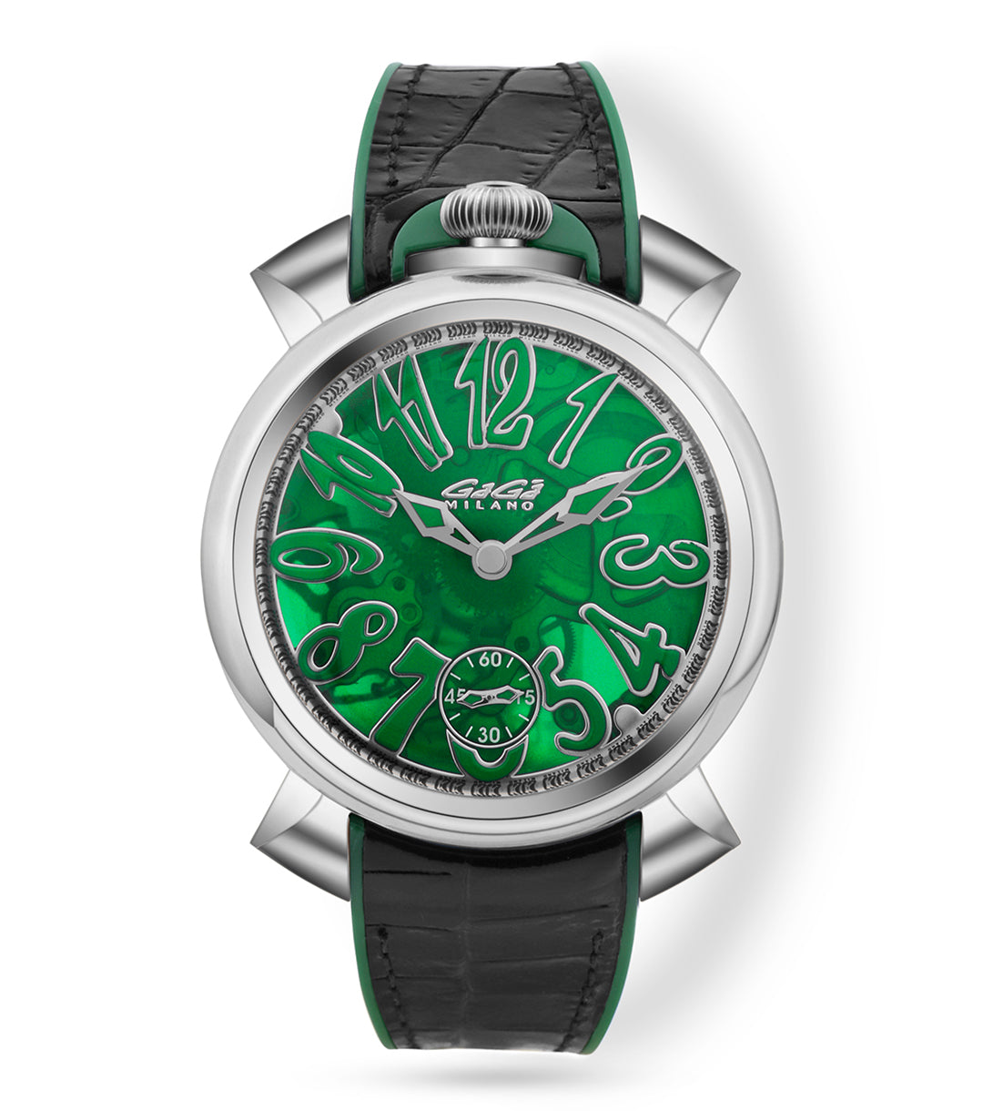 GaGΓ Milano Manual Winding Mechanical Movement Green Dial - 4310SK02S0YLGB0 Swiss Made watch for Unisex