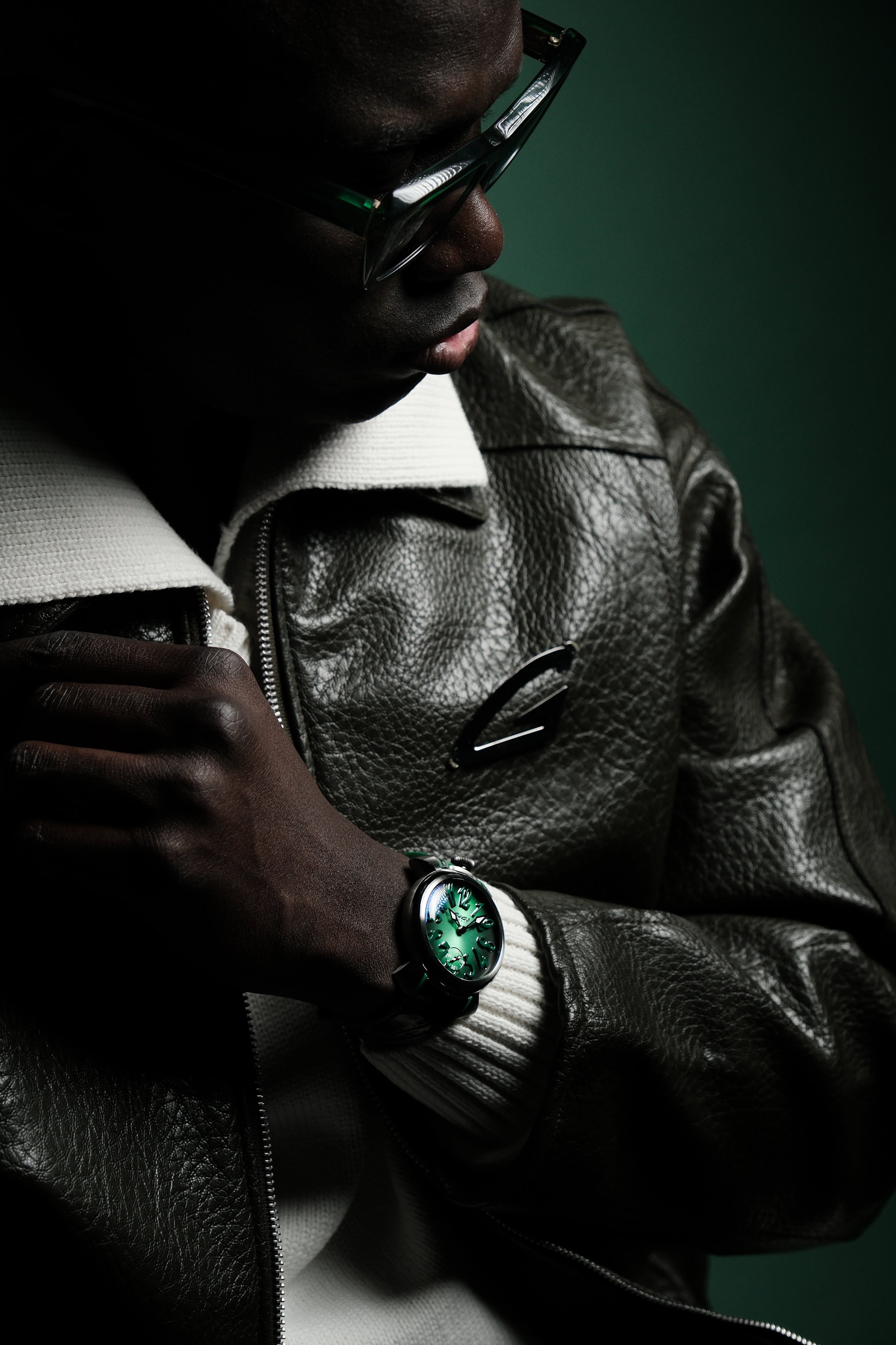 GaGà Milano Manual Winding Mechanical Movement Green Dial - 4310SK02S0YLGB0 Swiss Made watch for Unisex