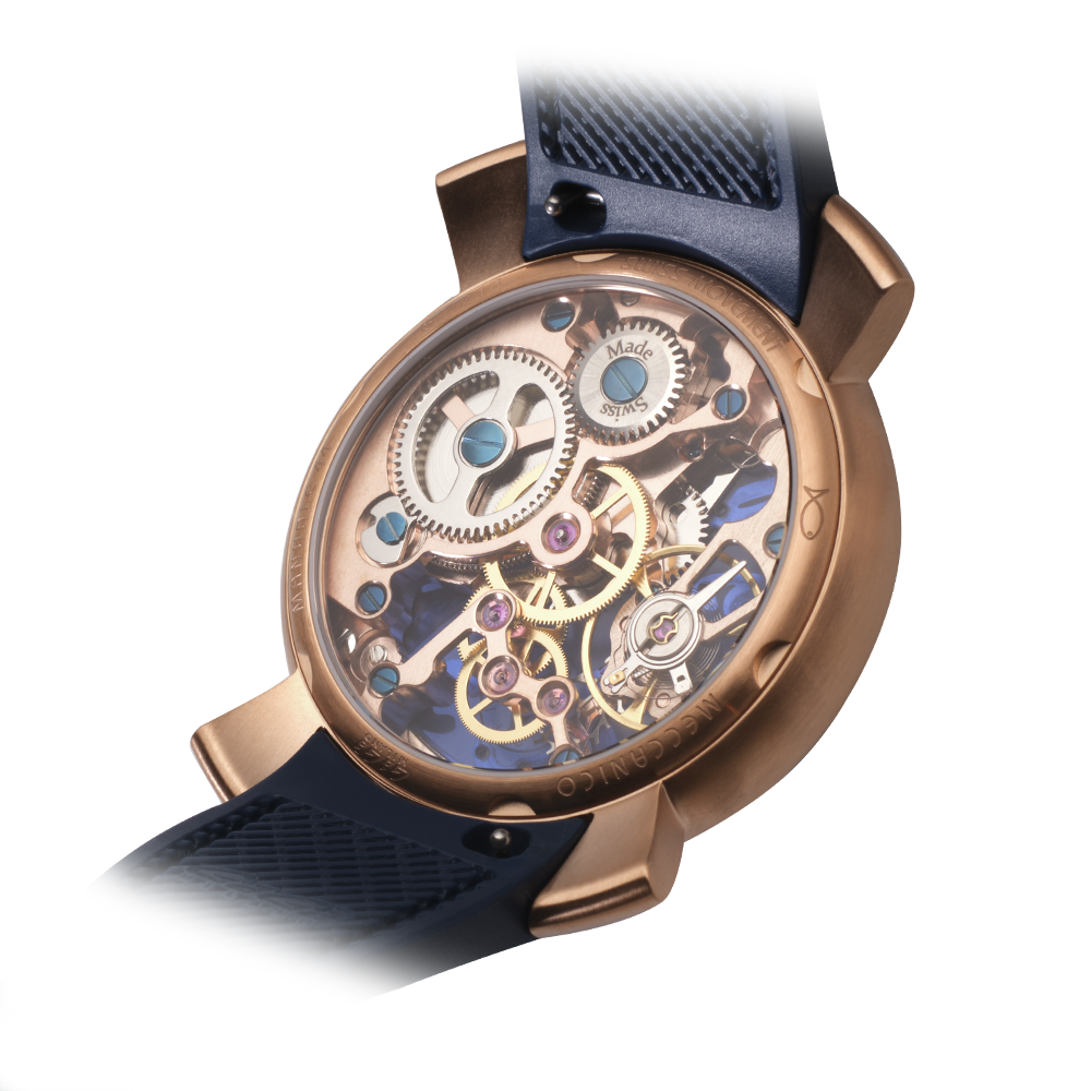 GaGà Milano Manual Winding Mechanical Movement Blue Dial - 4311SK01R0YLBL0 Swiss Made watch for Unisex