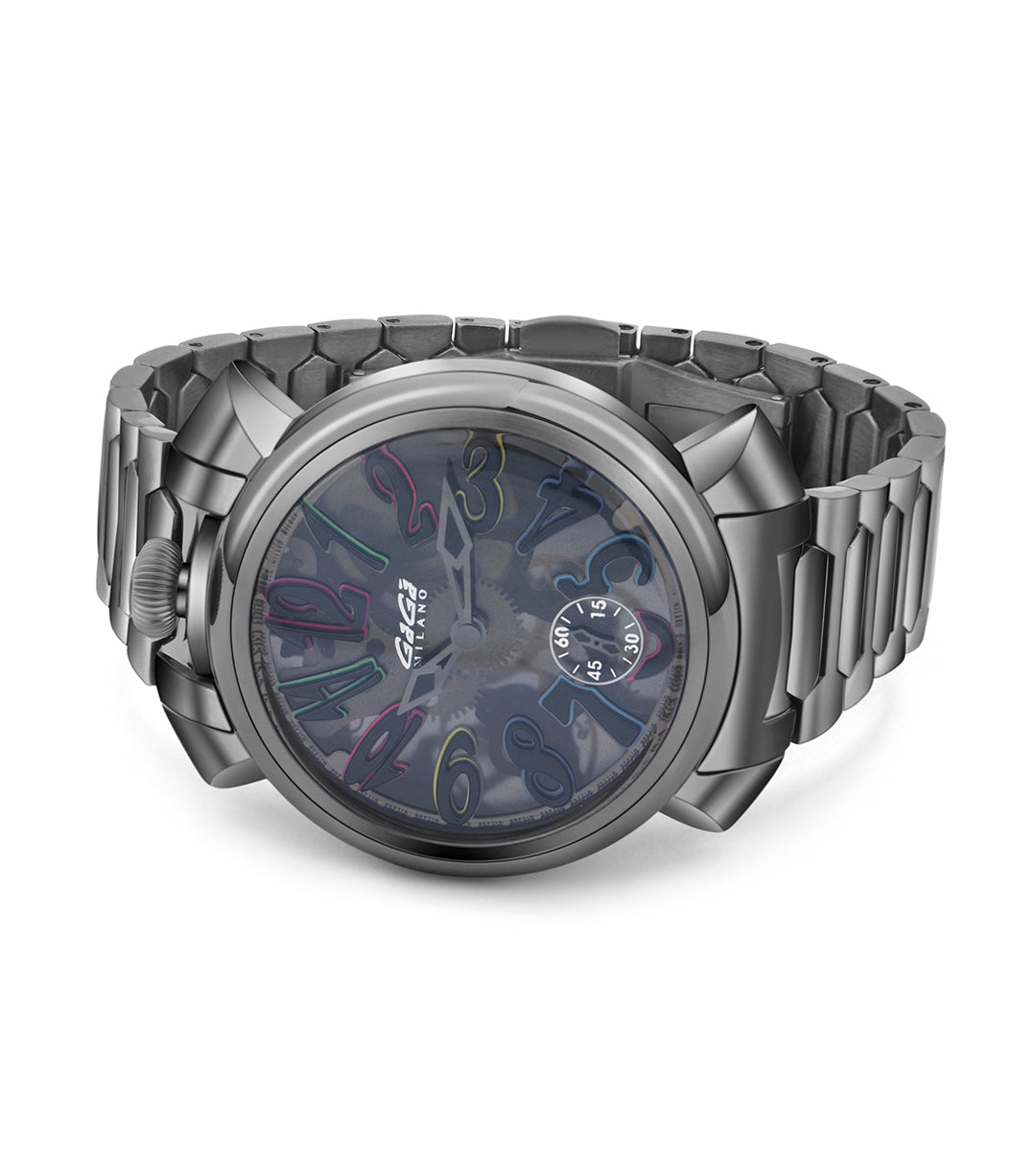 GaGà Milano Watch Manual Winding Mechanical 44mm Grey Swiss Made watch for Unisex - 4313SK01U0STSP0