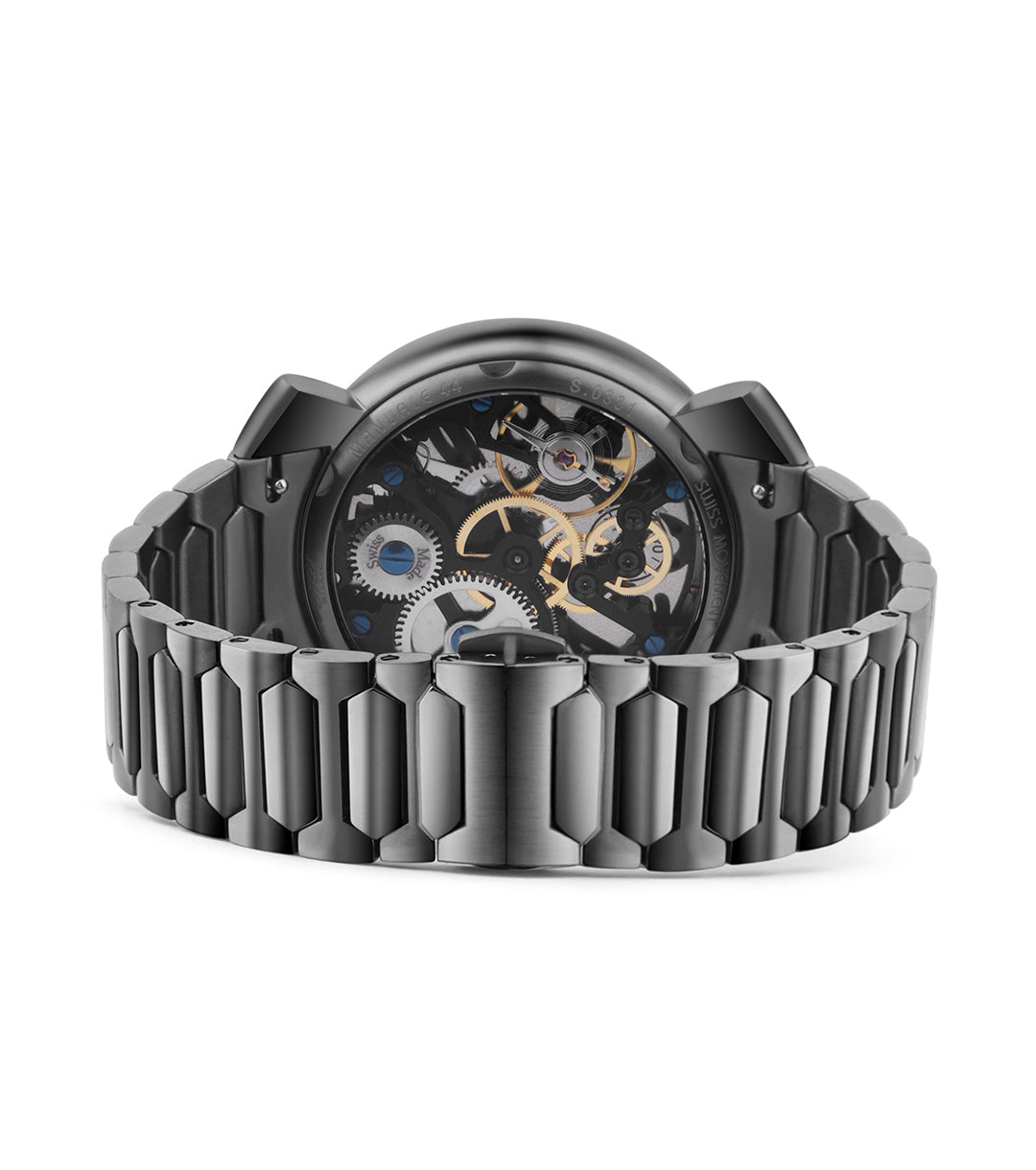 GaGà Milano Watch Manual Winding Mechanical 44mm Grey Swiss Made watch for Unisex - 4313SK01U0STSP0