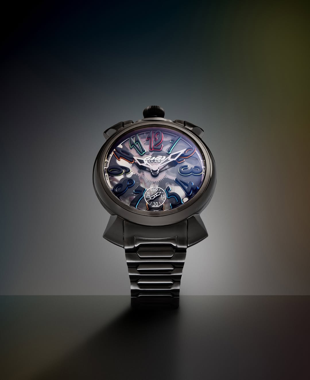 GaGà Milano Watch Manual Winding Mechanical 44mm Grey Swiss Made watch for Unisex - 4313SK01U0STSP0